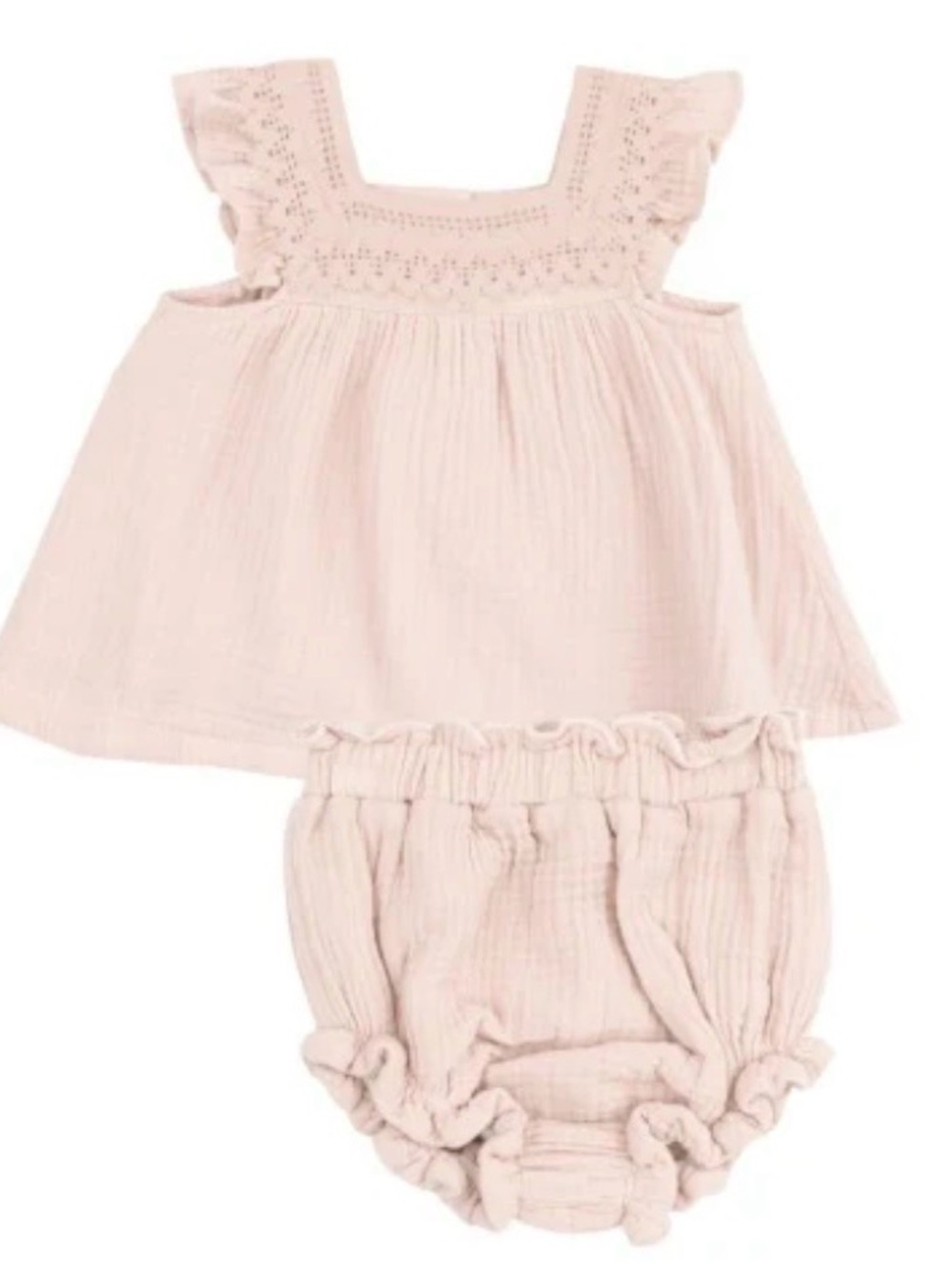 Angel Dear Muslin Rose Smoke Pinafore